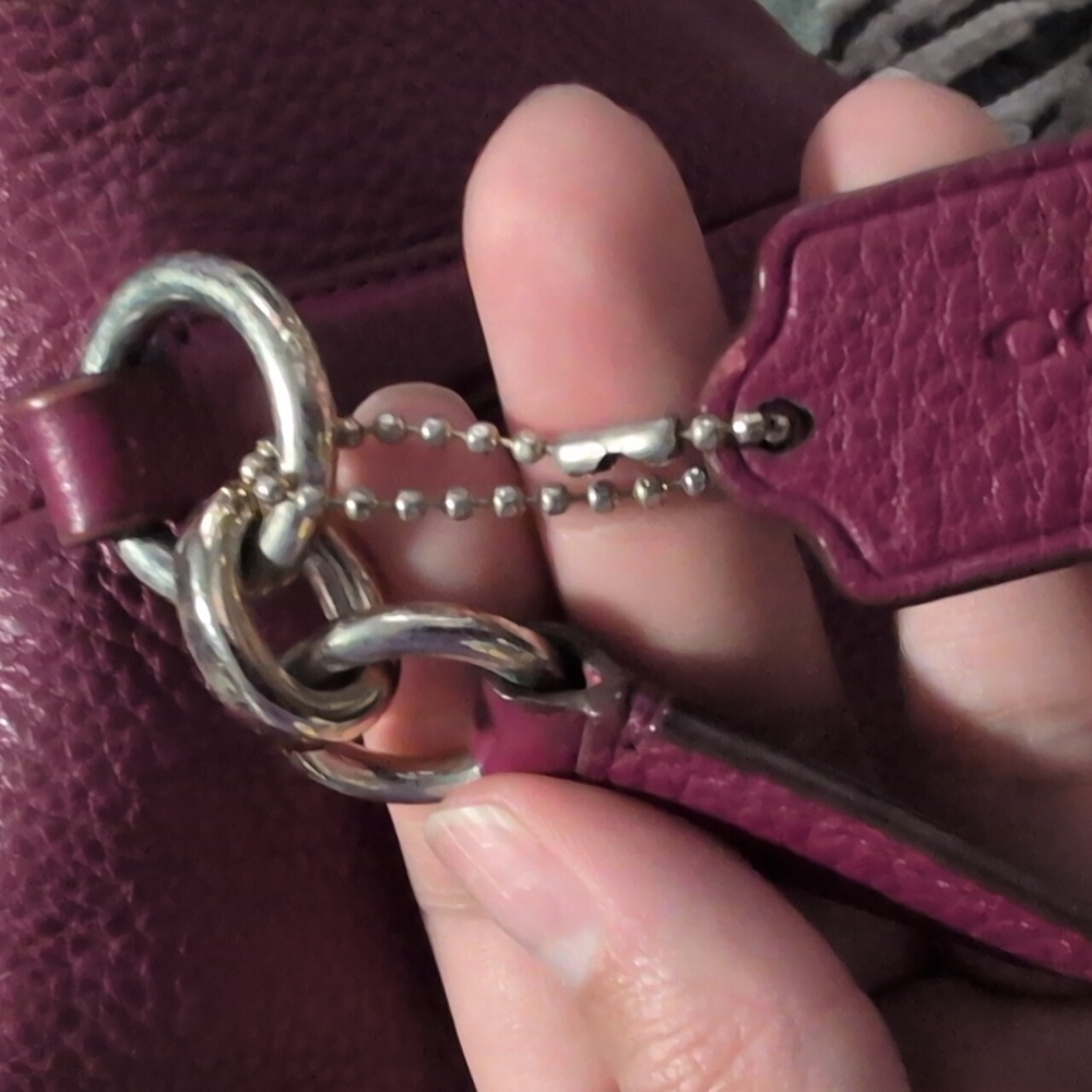 Coach Pebble Leather Small Kelsey Satchel USED - Picture 4 of 9